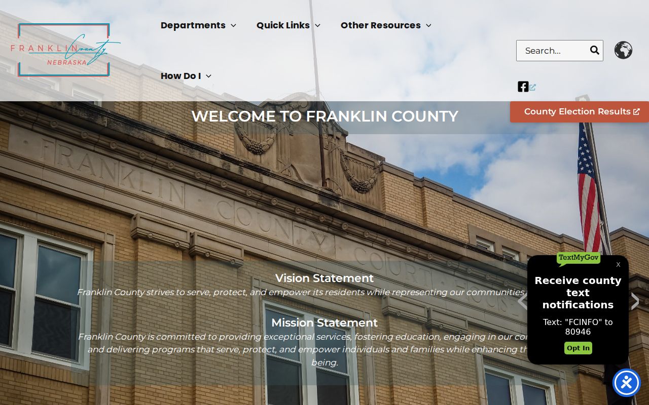Franklin County warrant records, county office context