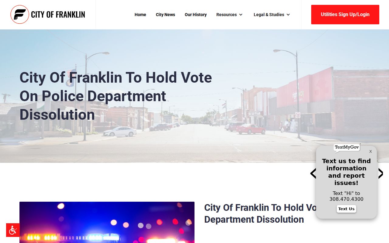 Franklin County warrant records, official police-service transition notice